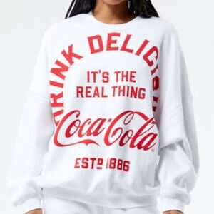 Coca-Cola By PacSun Drink Delicious Crew Neck Sweatshirt